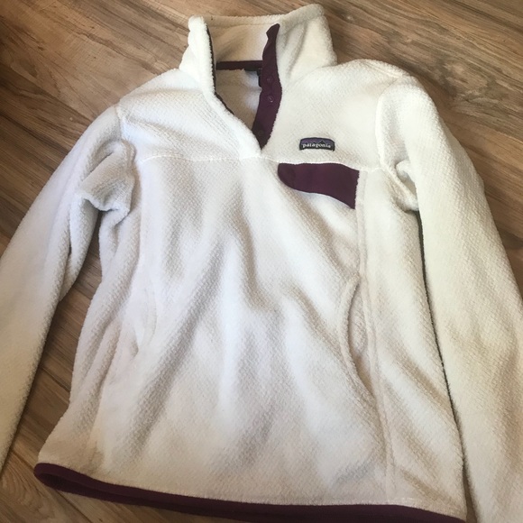white patagonia sweater